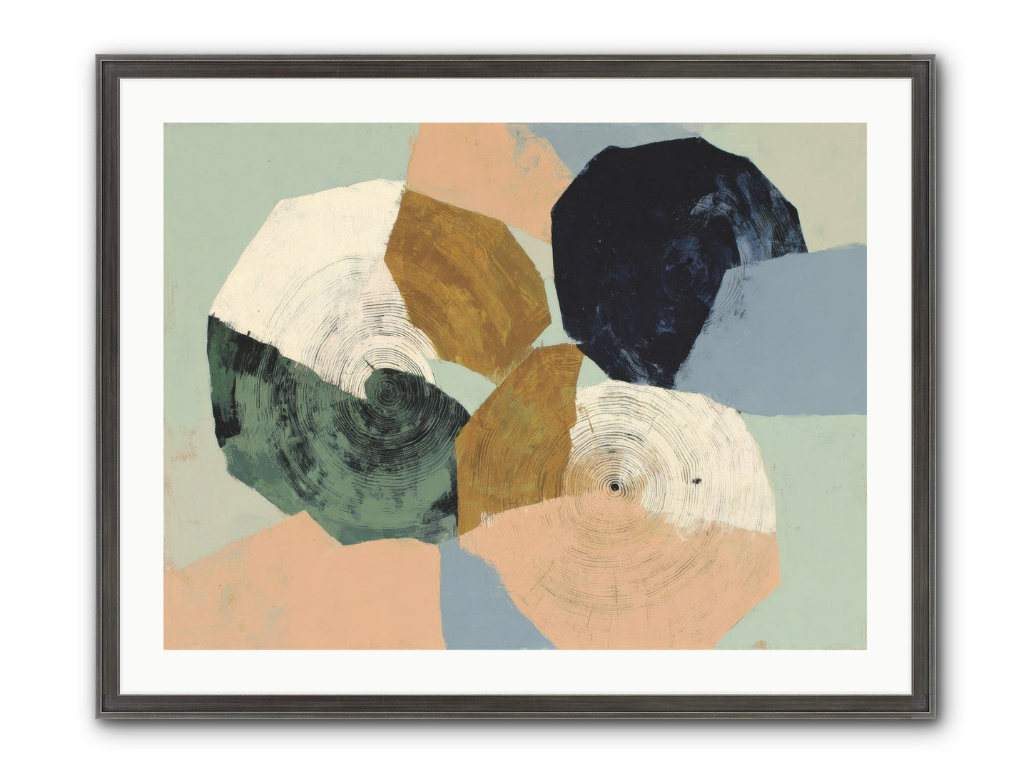 Ember Framed Print - Slimwoods Black/Silver 32x24
