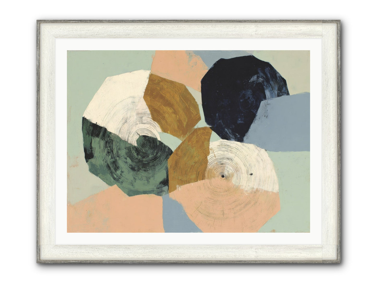 Ember Framed Print - Driftwood White 40x30