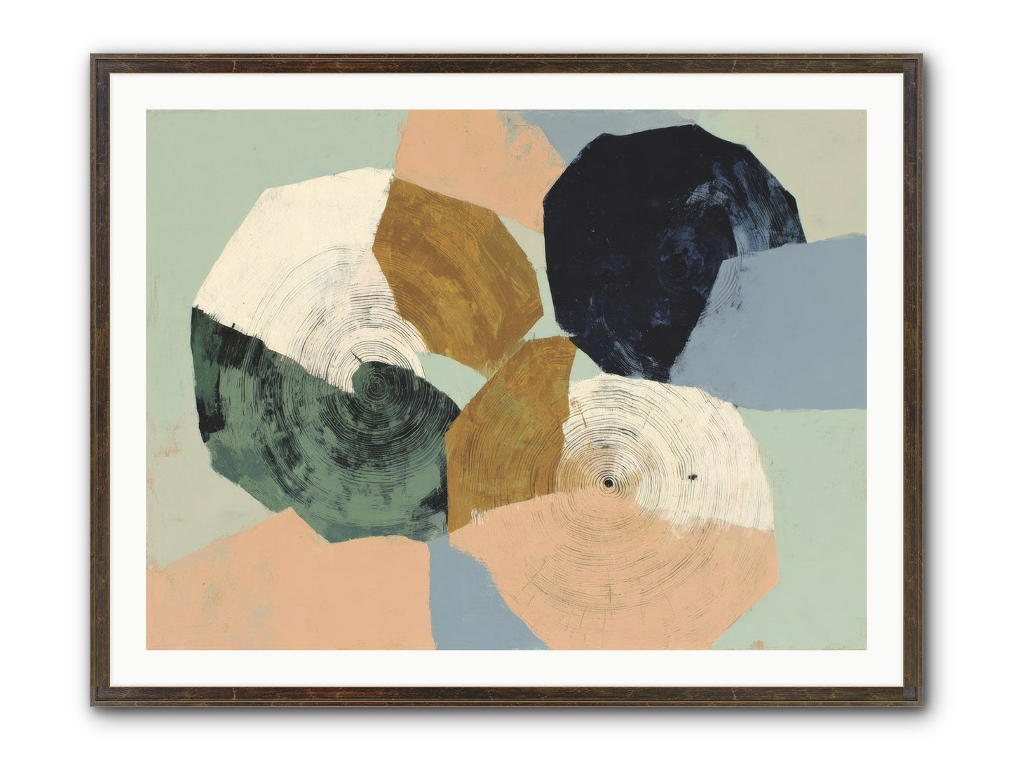 Ember Framed Print - Slimwoods Black/Gold 40x30