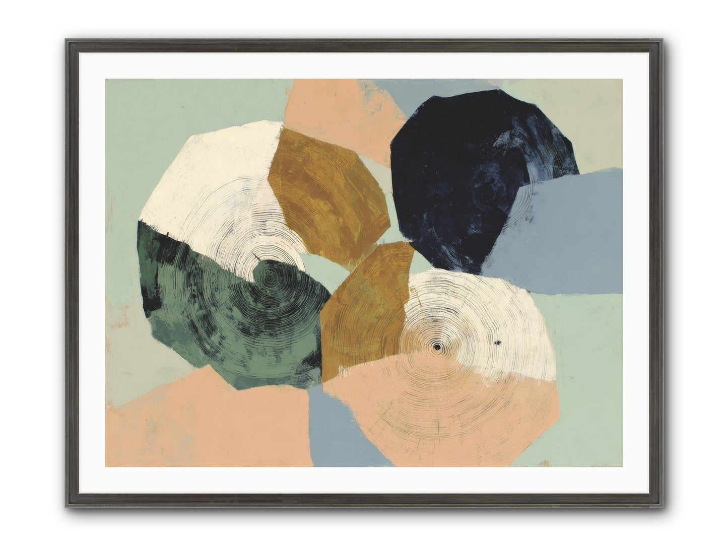 Ember Framed Print - Slimwoods Black/Silver 40x30