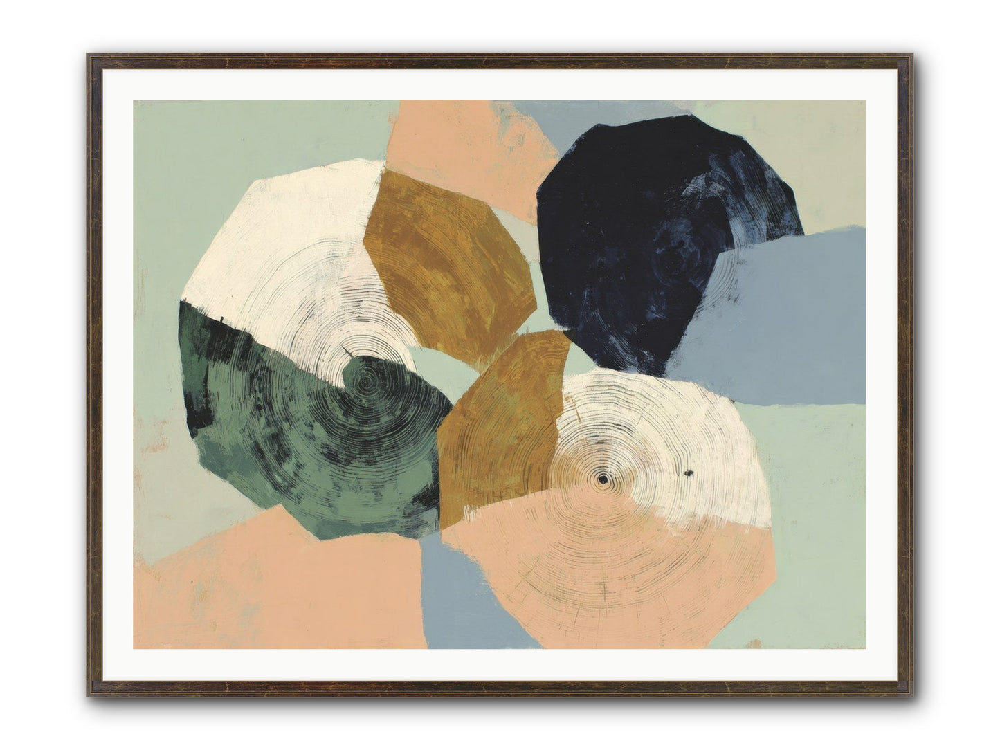 Ember Framed Print - Slimwoods Black/Gold 48x36