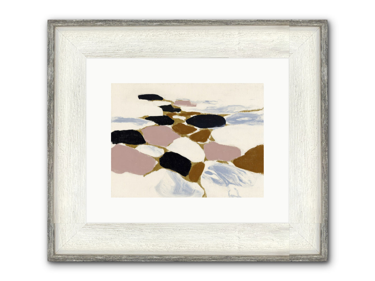 Emberly Framed Print - Driftwood White 12x9