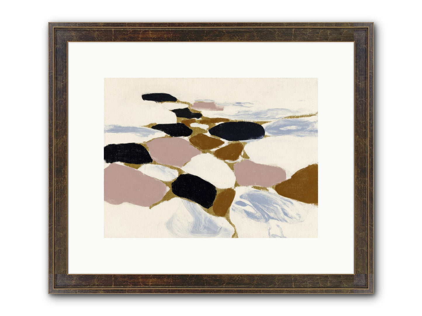 Emberly Framed Print - Slimwoods Black/Gold 12x9