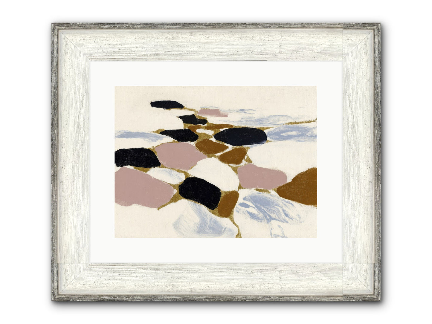 Emberly Framed Print - Driftwood White 16x12