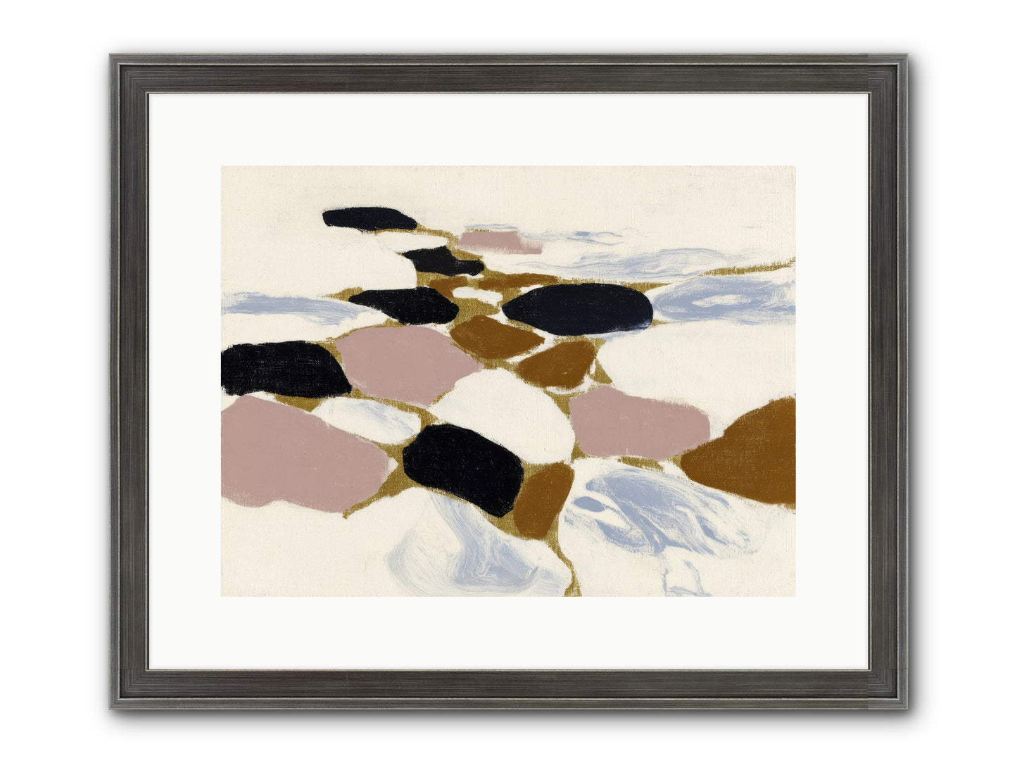 Emberly Framed Print - Slimwoods Black/Silver 16x12