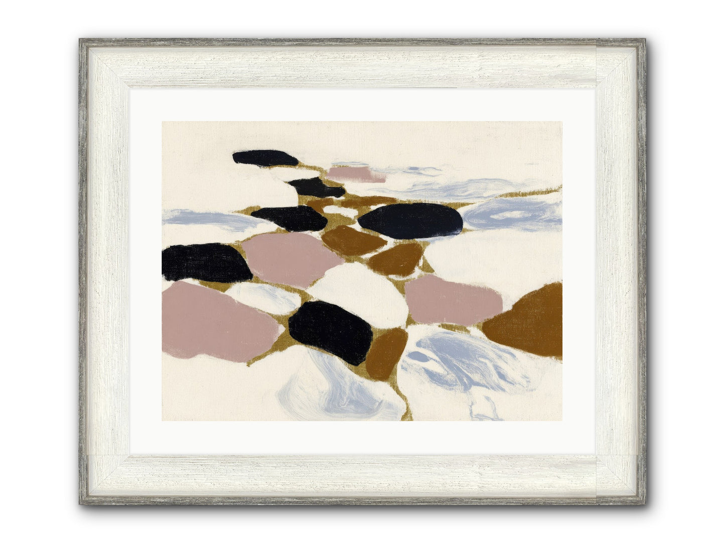 Emberly Framed Print - Driftwood White 24x18