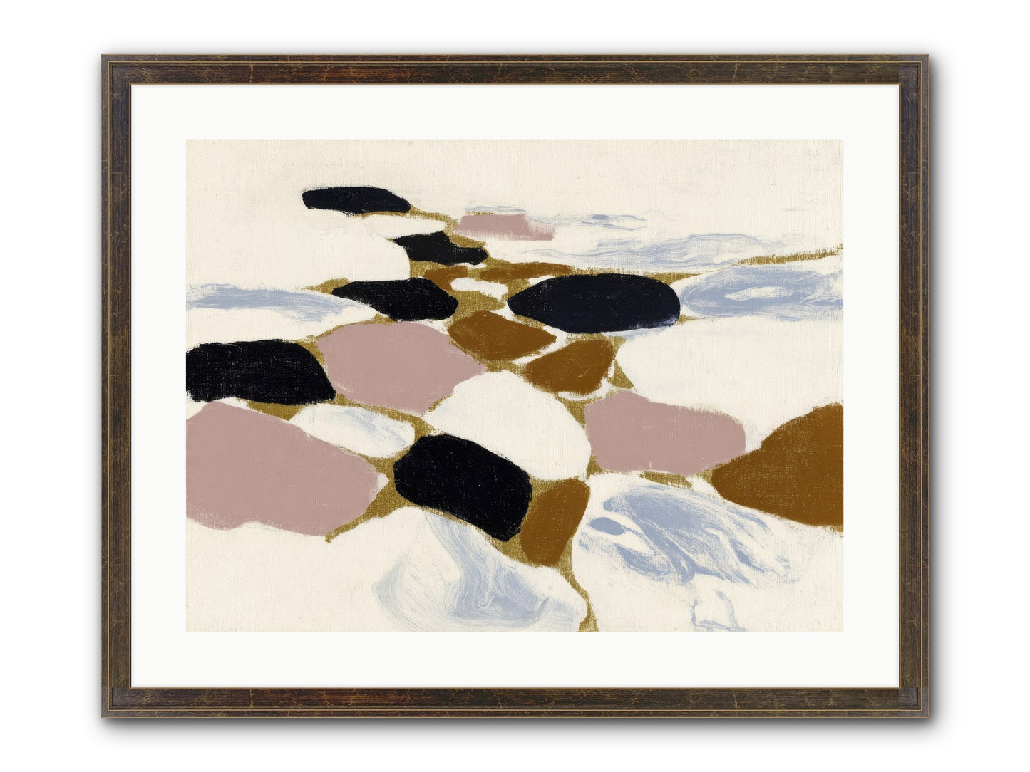 Emberly Framed Print - Slimwoods Black/Gold 24x18