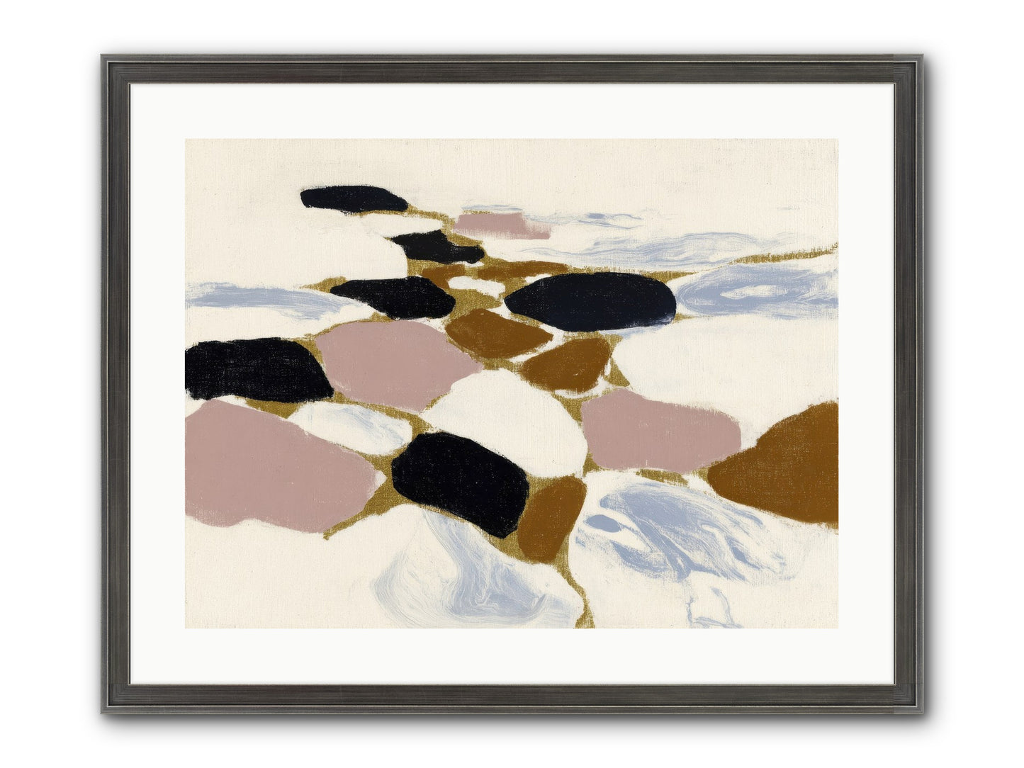 Emberly Framed Print - Slimwoods Black/Silver 24x18