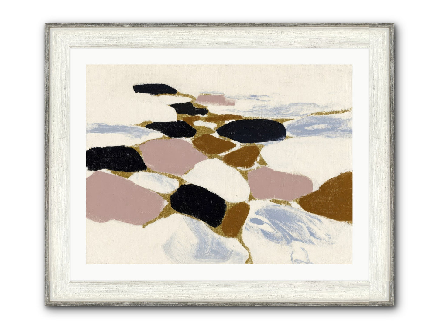 Emberly Framed Print - Driftwood White 32x24