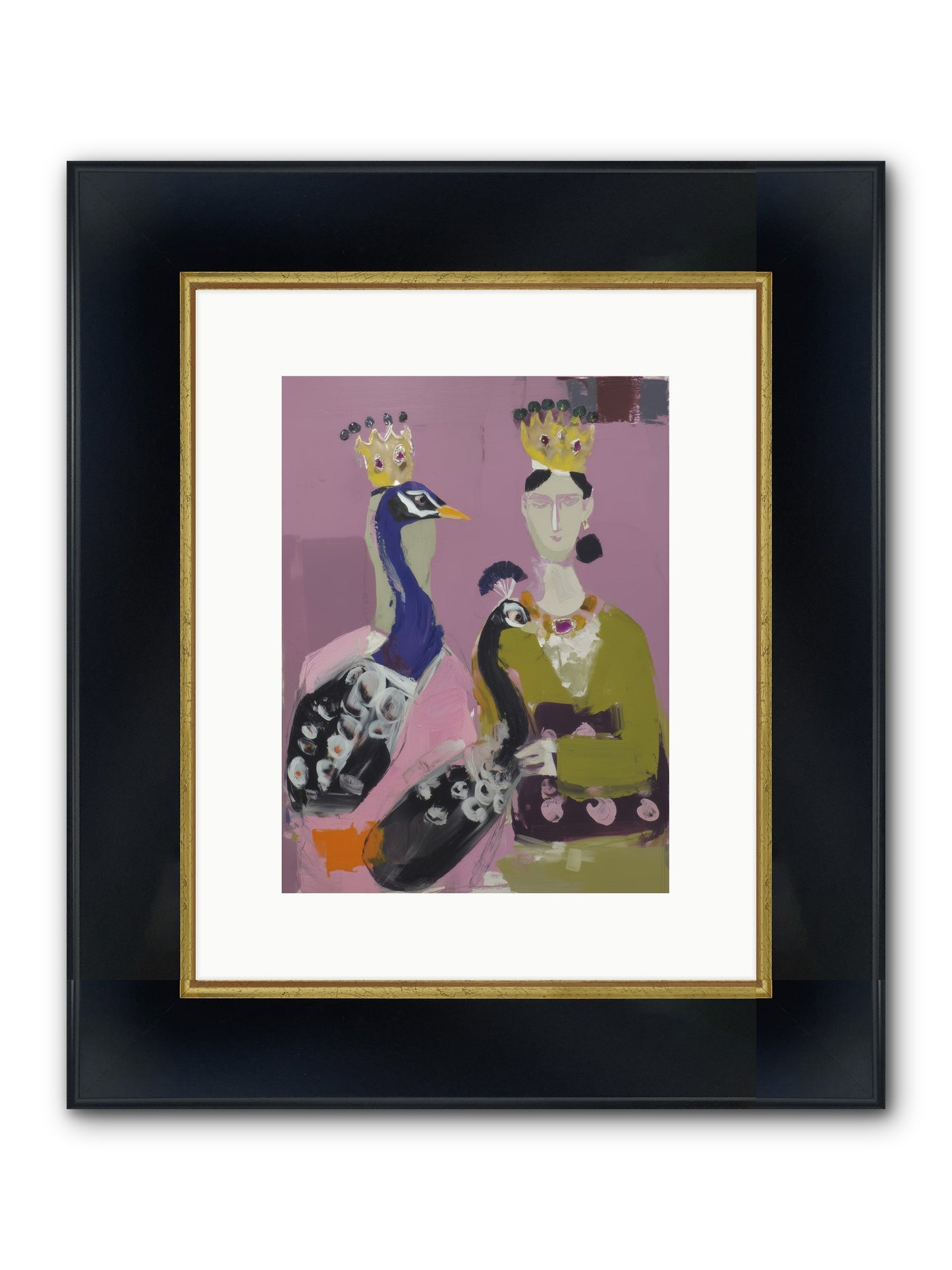 Emerald City Framed Print - Wide Black w/Gold 9x12