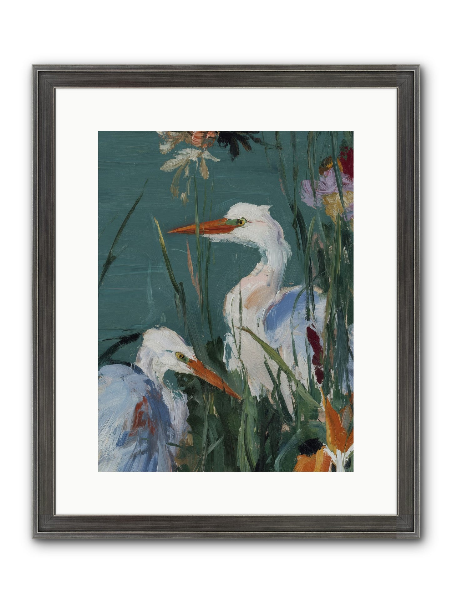 Emerald Cradles Framed Print - Slimwoods Black/Silver 12x16