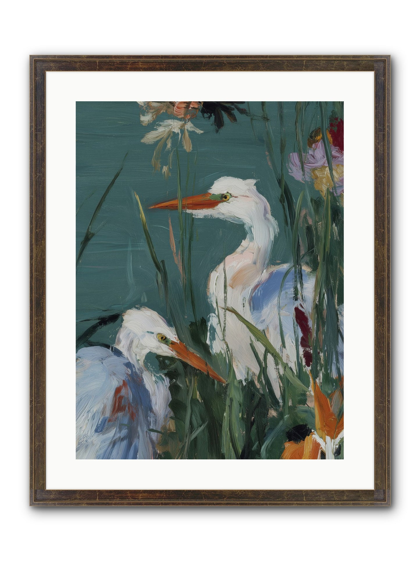 Emerald Cradles Framed Print - Slimwoods Black/Gold 18x24