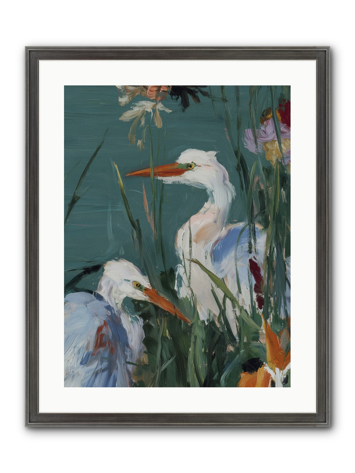 Emerald Cradles Framed Print - Slimwoods Black/Silver 18x24