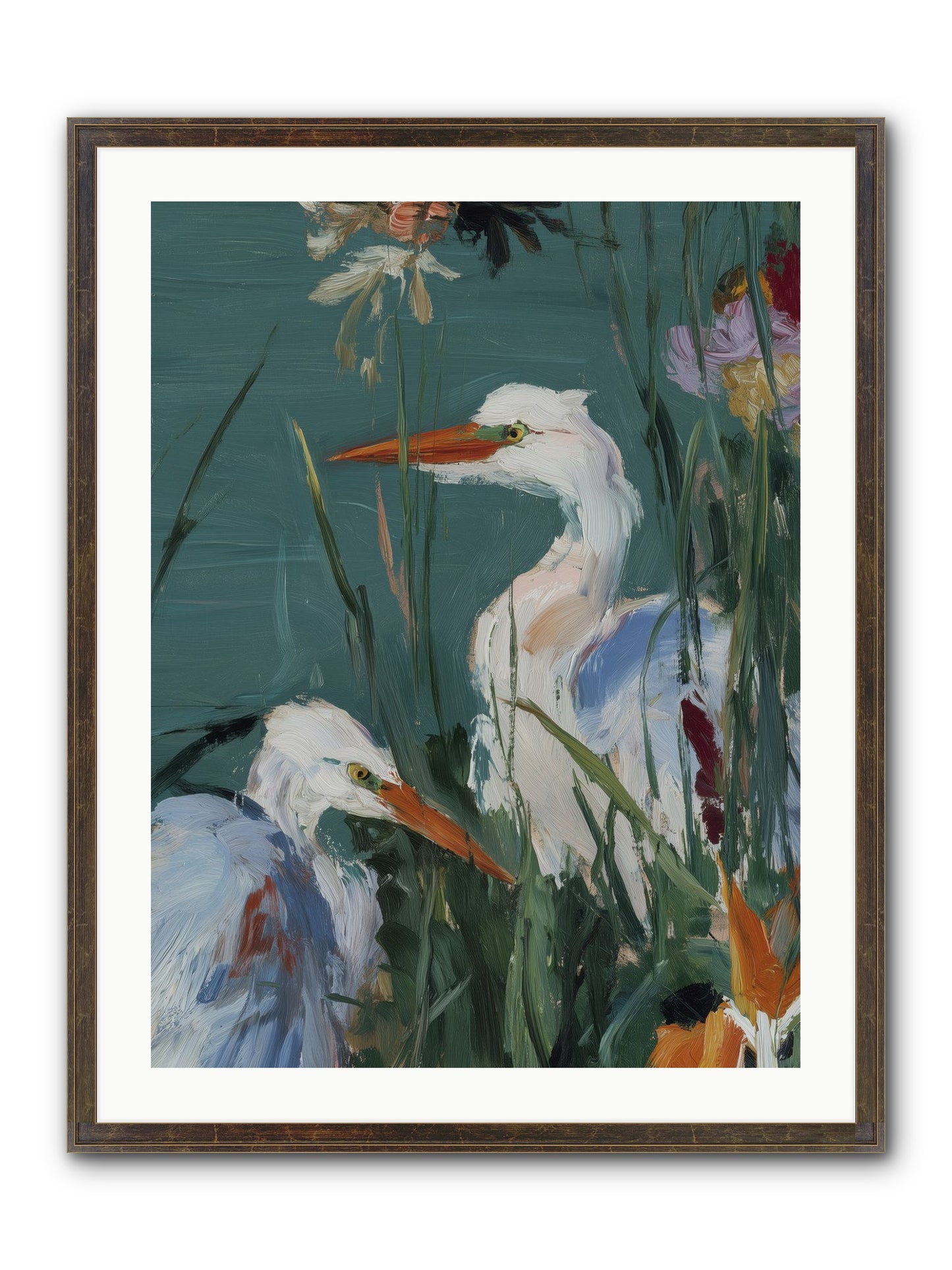 Emerald Cradles Framed Print - Slimwoods Black/Gold 24x32