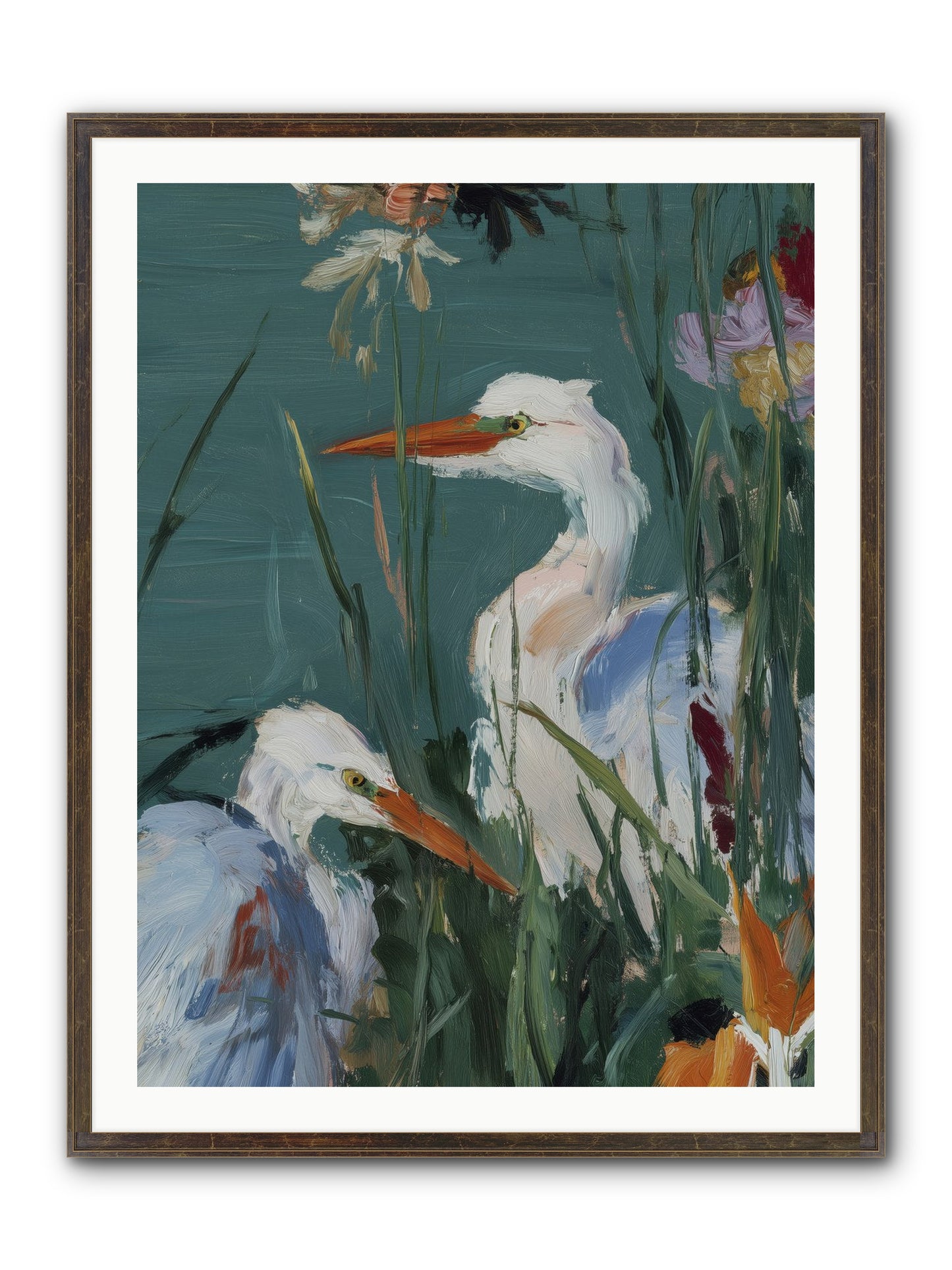 Emerald Cradles Framed Print - Slimwoods Black/Gold 30x40
