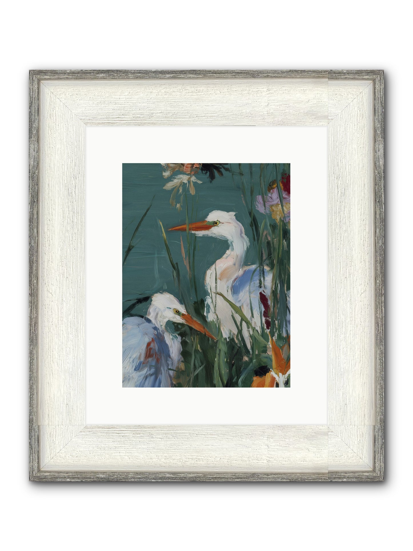 Emerald Cradles Framed Print - Driftwood White 9x12