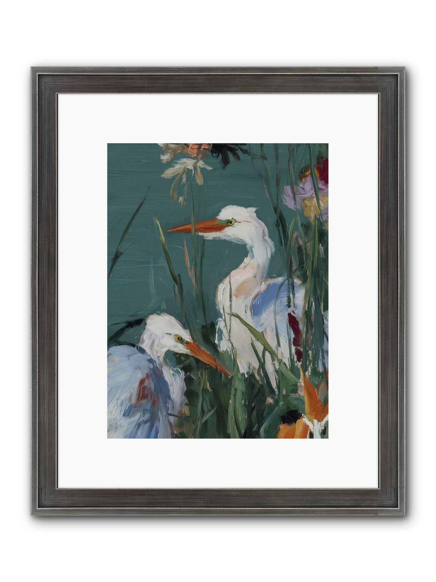 Emerald Cradles Framed Print - Slimwoods Black/Silver 9x12