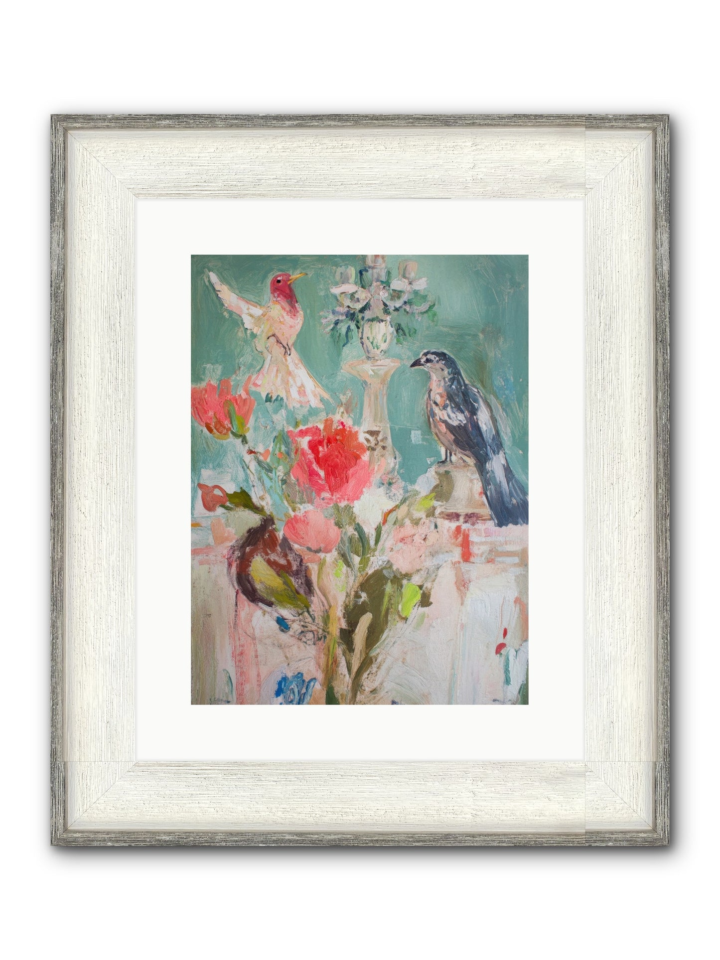 Emerald Dawn Framed Print - Driftwood White 12x16