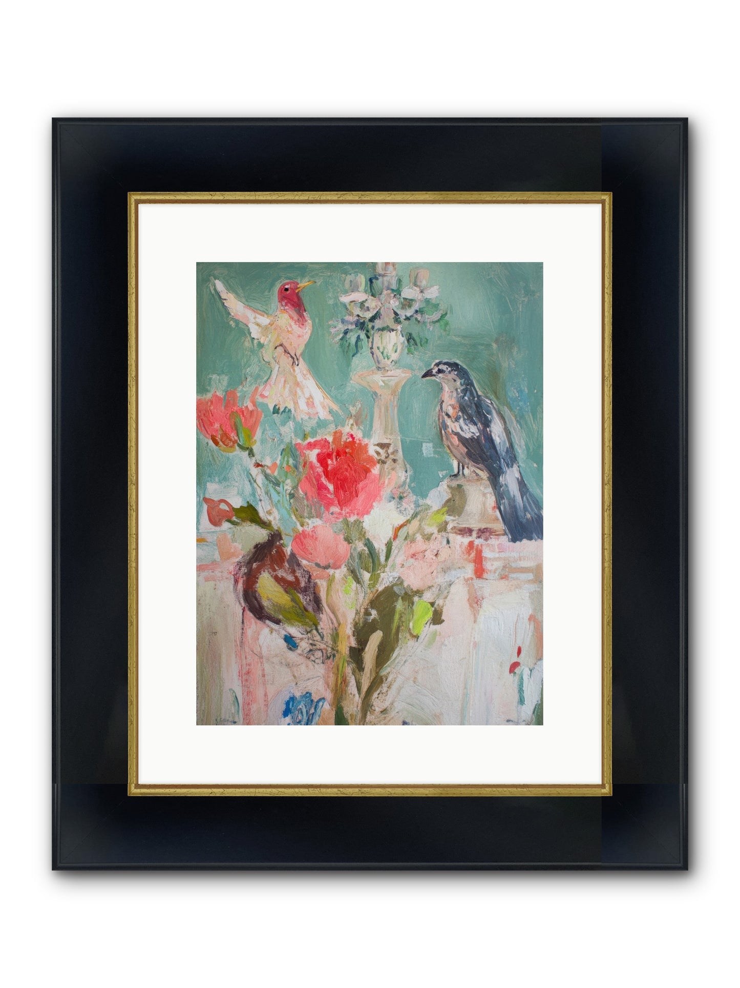 Emerald Dawn Framed Print - Wide Black w/Gold 12x16