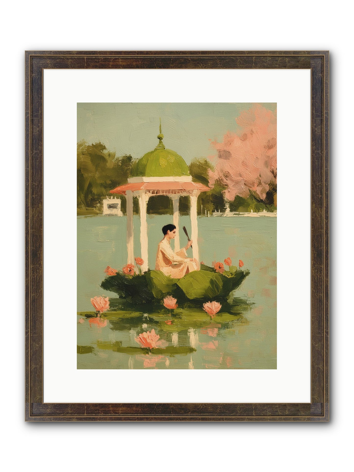 Emerald Exile Framed Print - Slimwoods Black/Gold 12x16