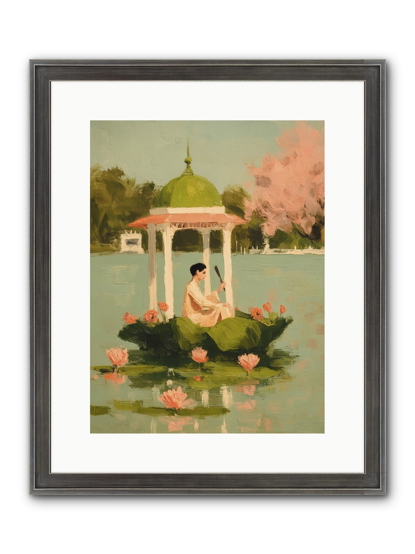 Emerald Exile Framed Print - Slimwoods Black/Silver 12x16