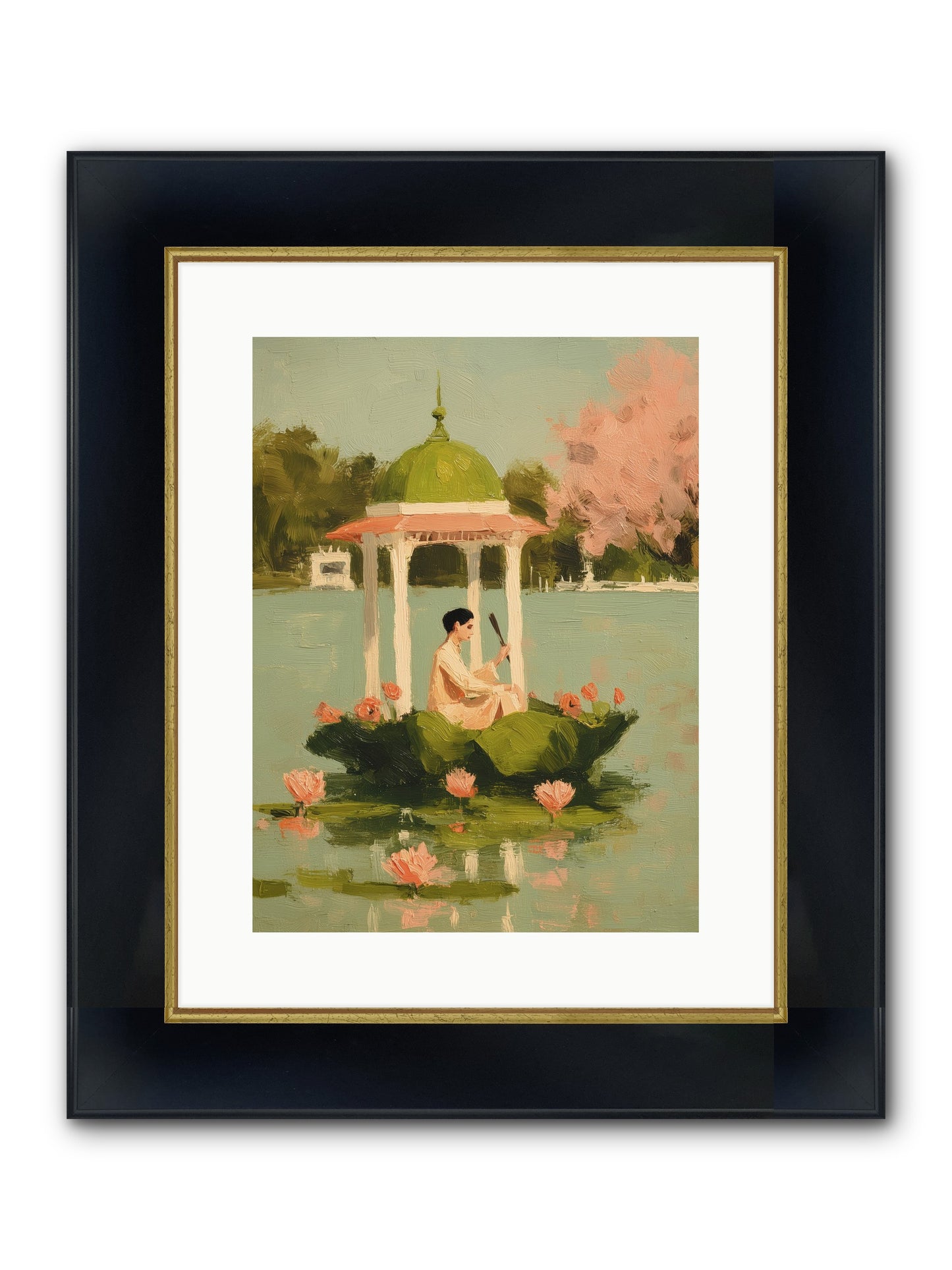 Emerald Exile Framed Print - Wide Black w/Gold 12x16