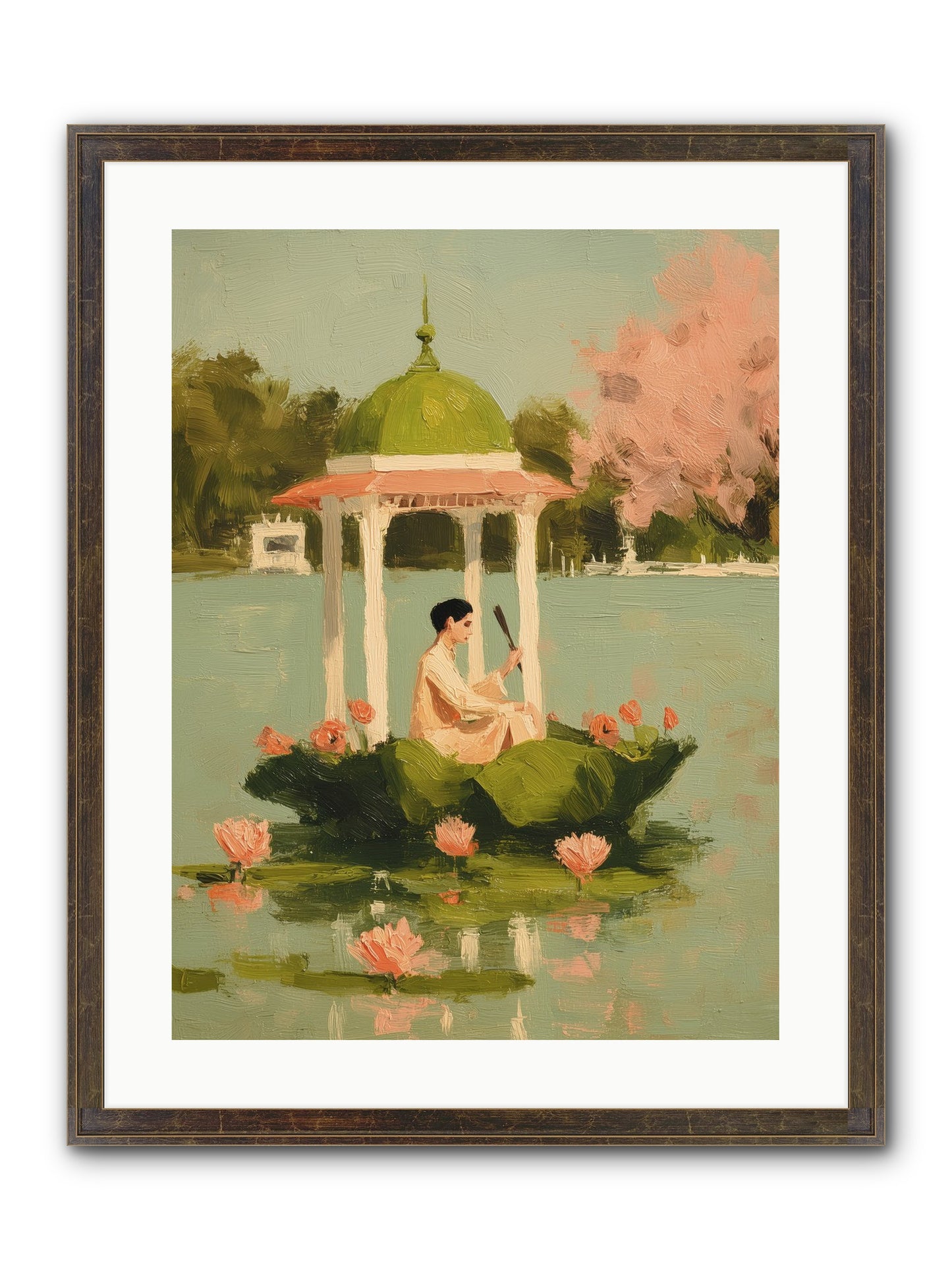 Emerald Exile Framed Print - Slimwoods Black/Gold 18x24
