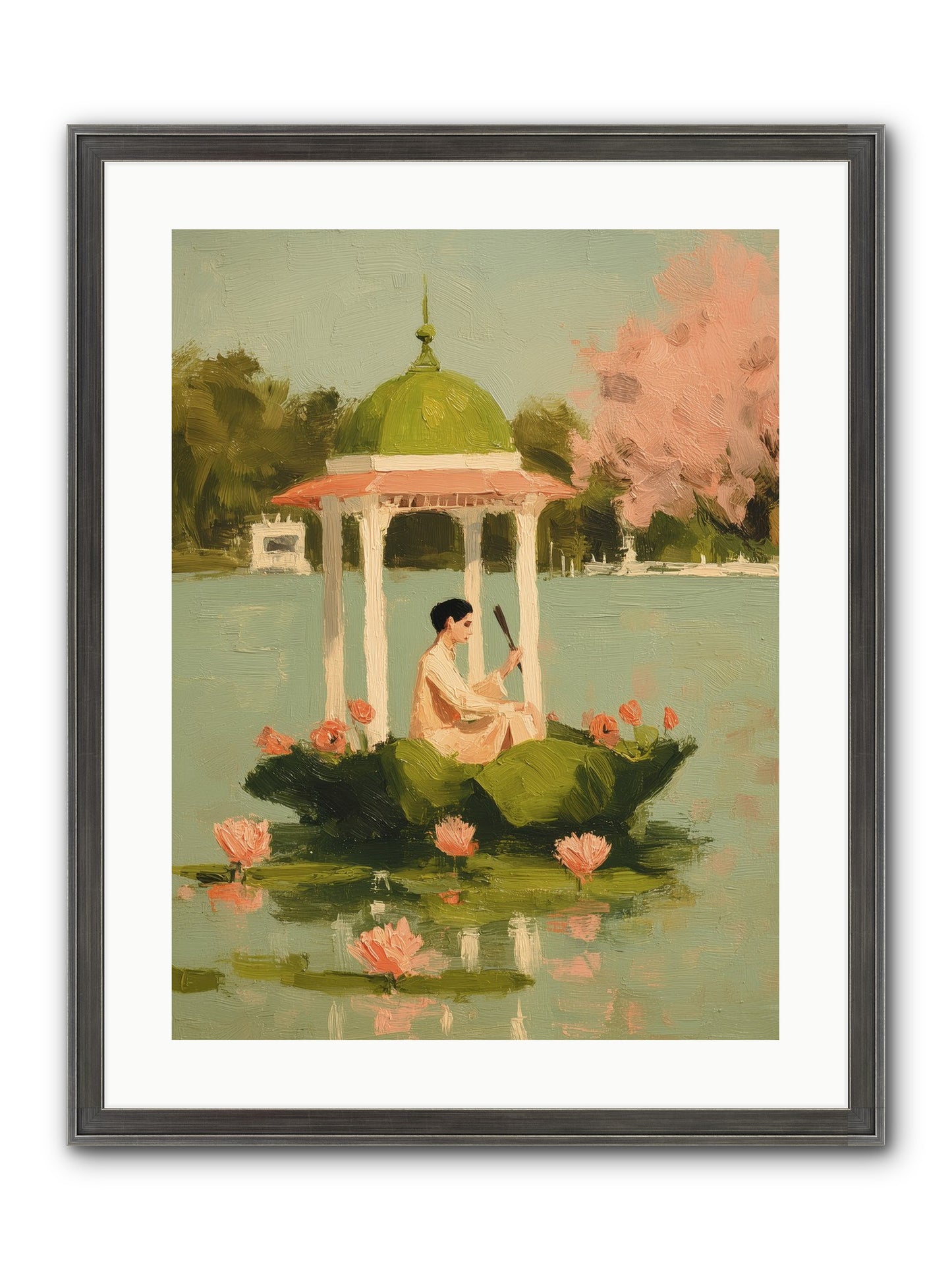 Emerald Exile Framed Print - Slimwoods Black/Silver 18x24
