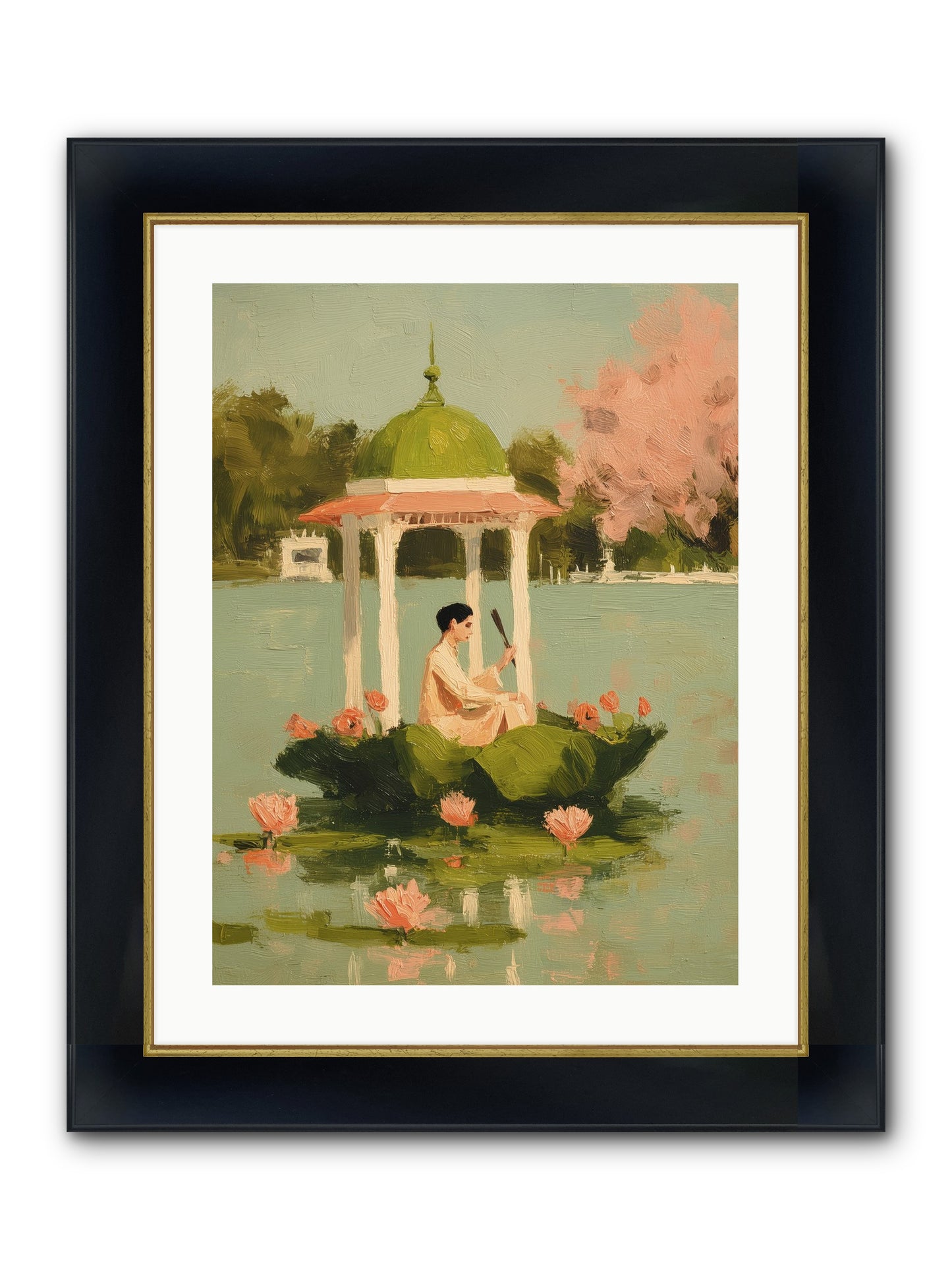 Emerald Exile Framed Print - Wide Black w/Gold 18x24
