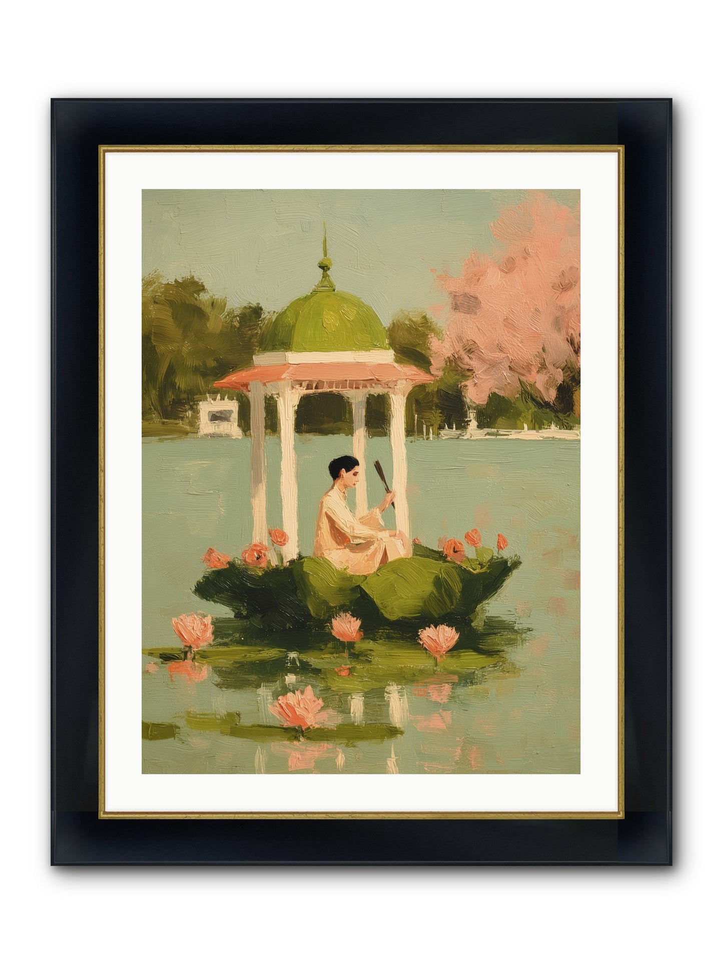 Emerald Exile Framed Print - Wide Black w/Gold 24x32
