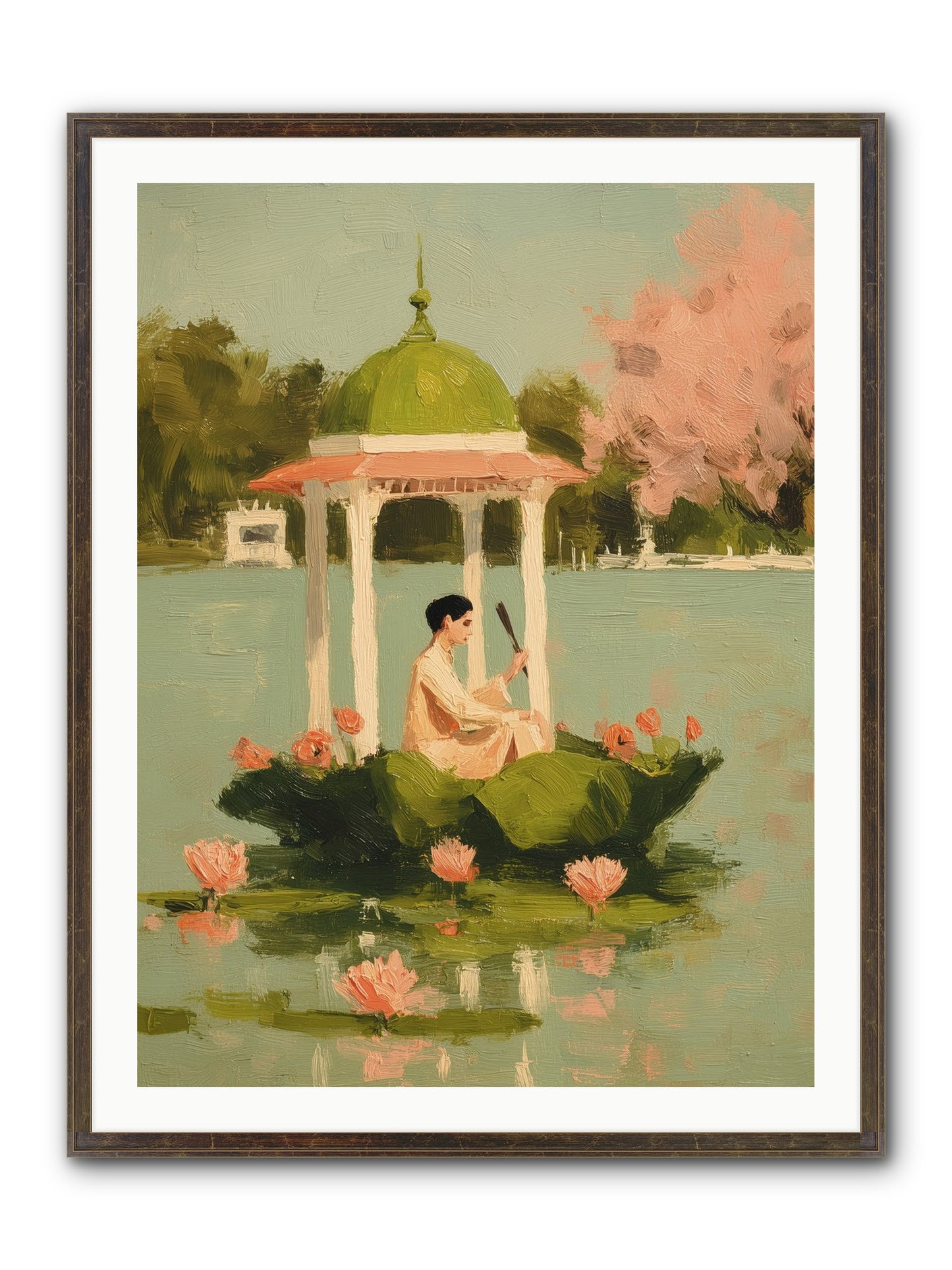 Emerald Exile Framed Print - Slimwoods Black/Gold 30x40