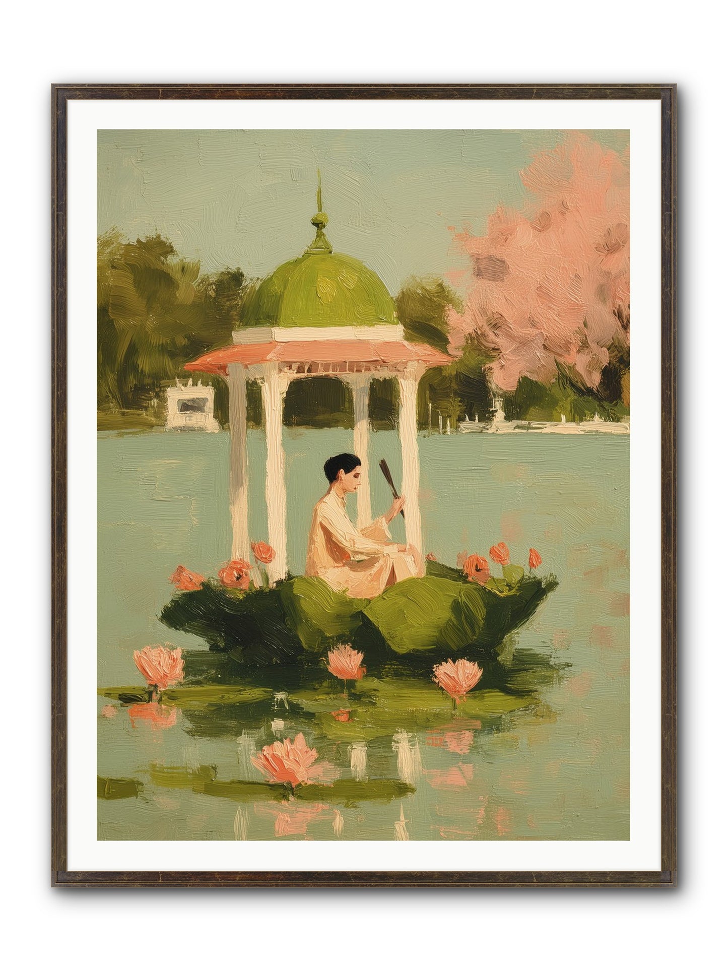 Emerald Exile Framed Print - Slimwoods Black/Gold 36x48
