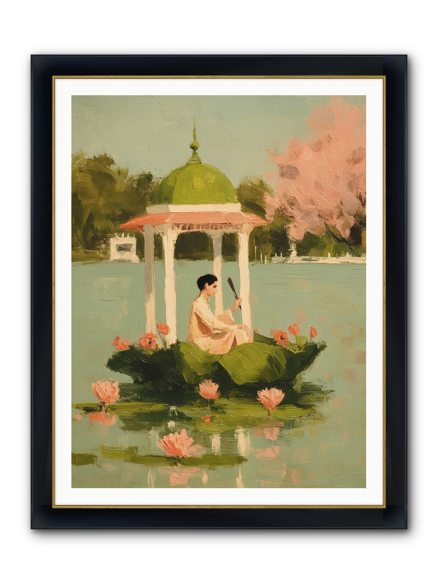 Emerald Exile Framed Print - Wide Black w/Gold 36x48