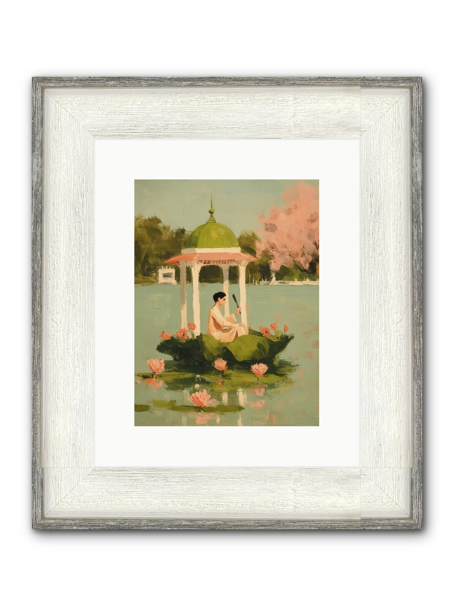 Emerald Exile Framed Print - Driftwood White 9x12