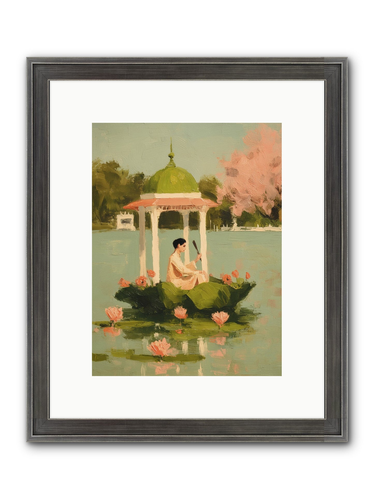 Emerald Exile Framed Print - Slimwoods Black/Silver 9x12