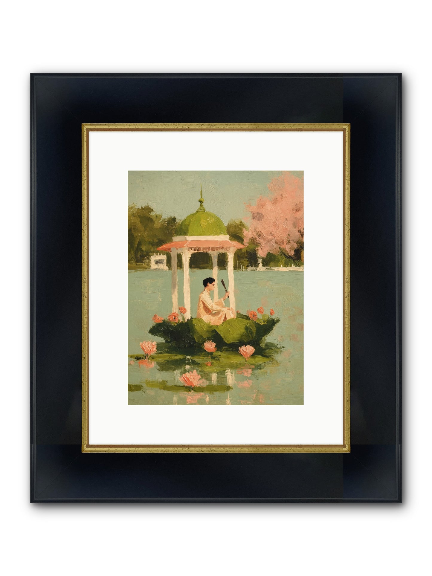 Emerald Exile Framed Print - Wide Black w/Gold 9x12