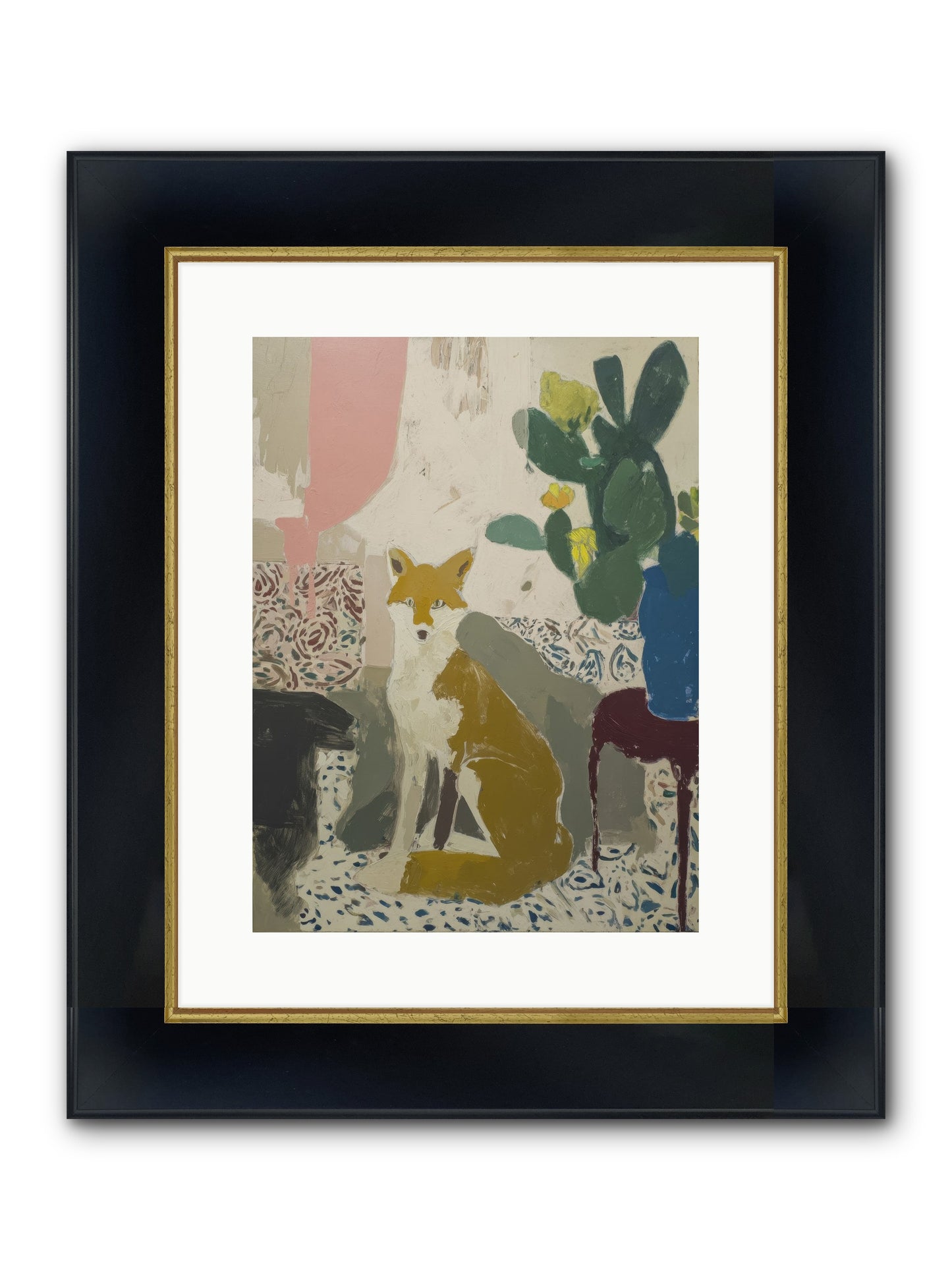 Emperor Framed Print - Wide Black w/Gold 12x16