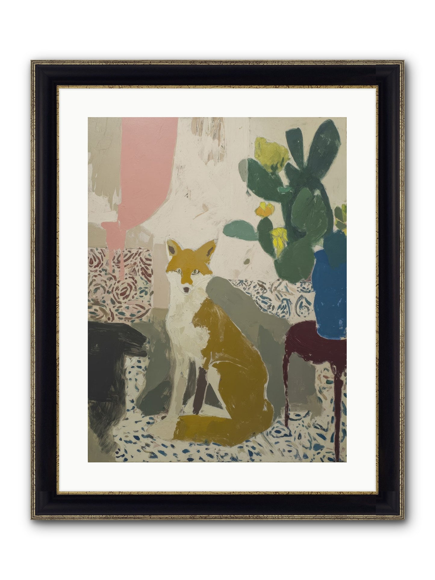 Emperor Framed Print - Black & Gold 18x24