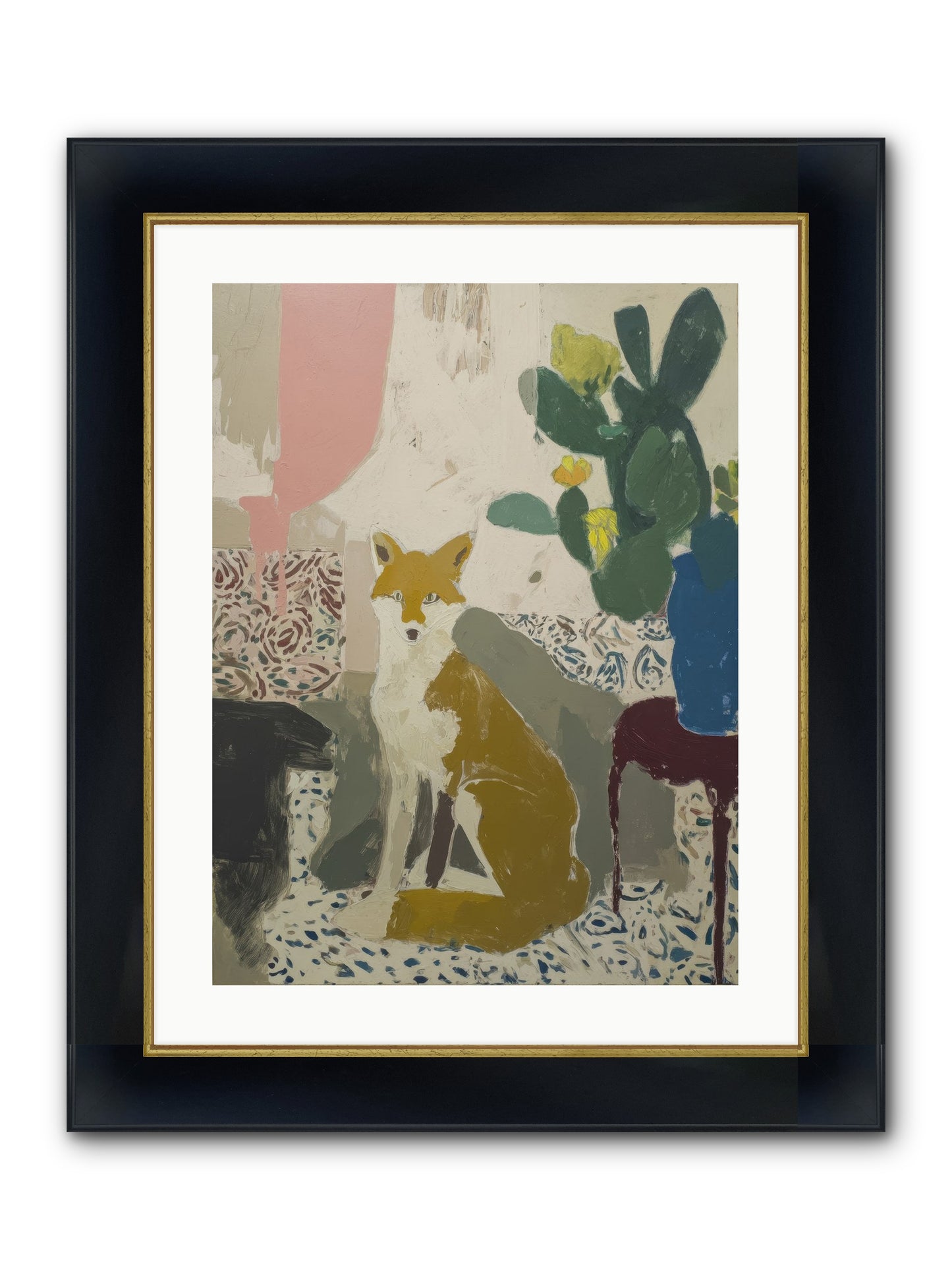 Emperor Framed Print - Wide Black w/Gold 18x24