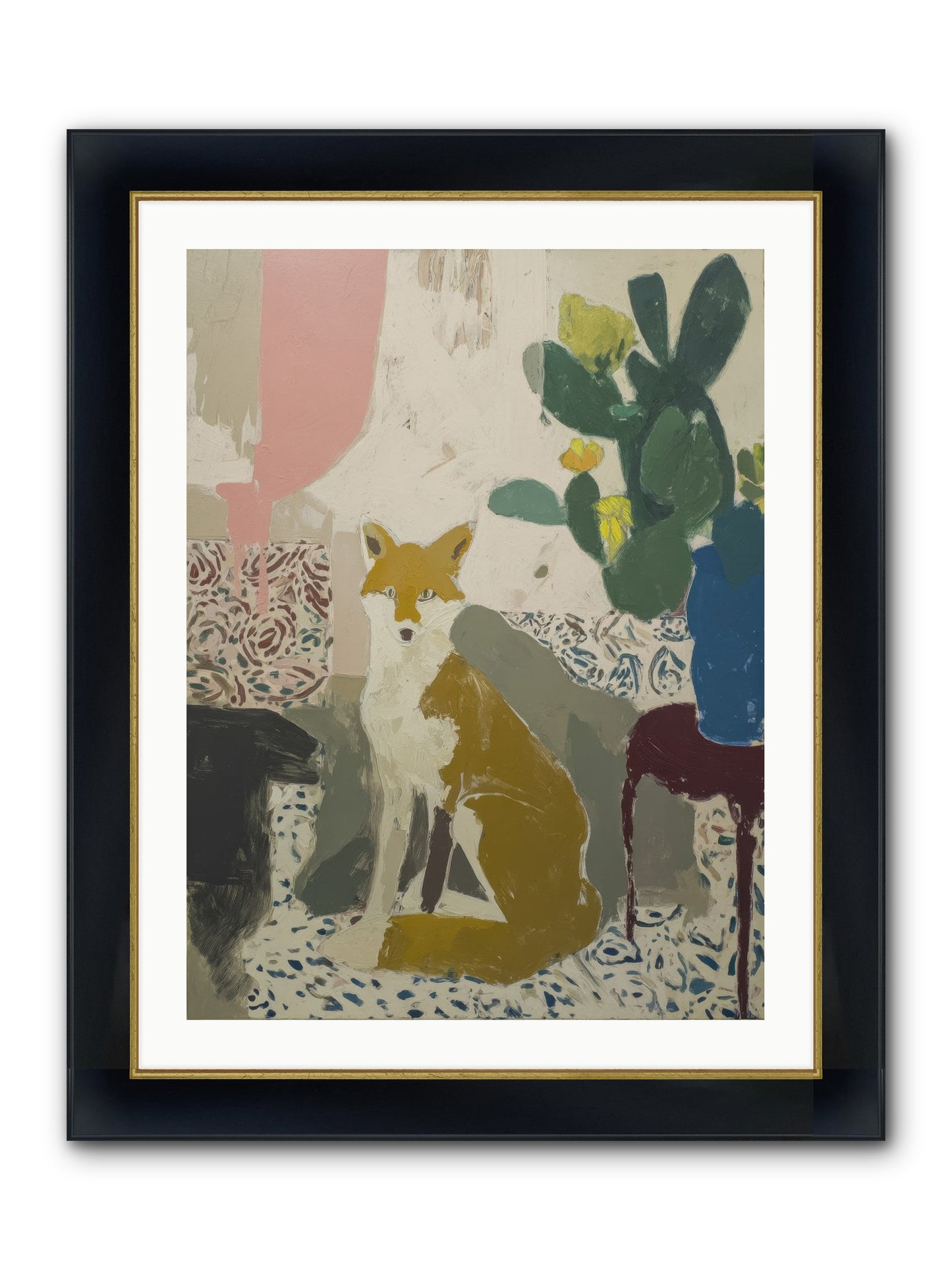 Emperor Framed Print - Wide Black w/Gold 24x32