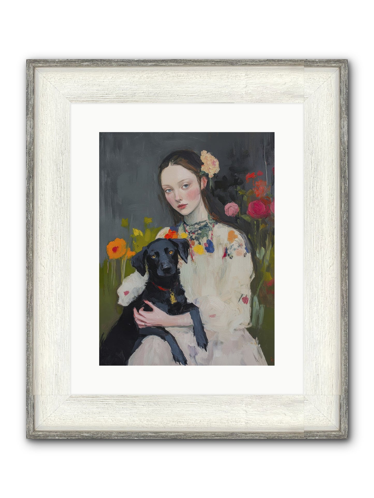Emperor Of Love Framed Print - Driftwood White 12x16