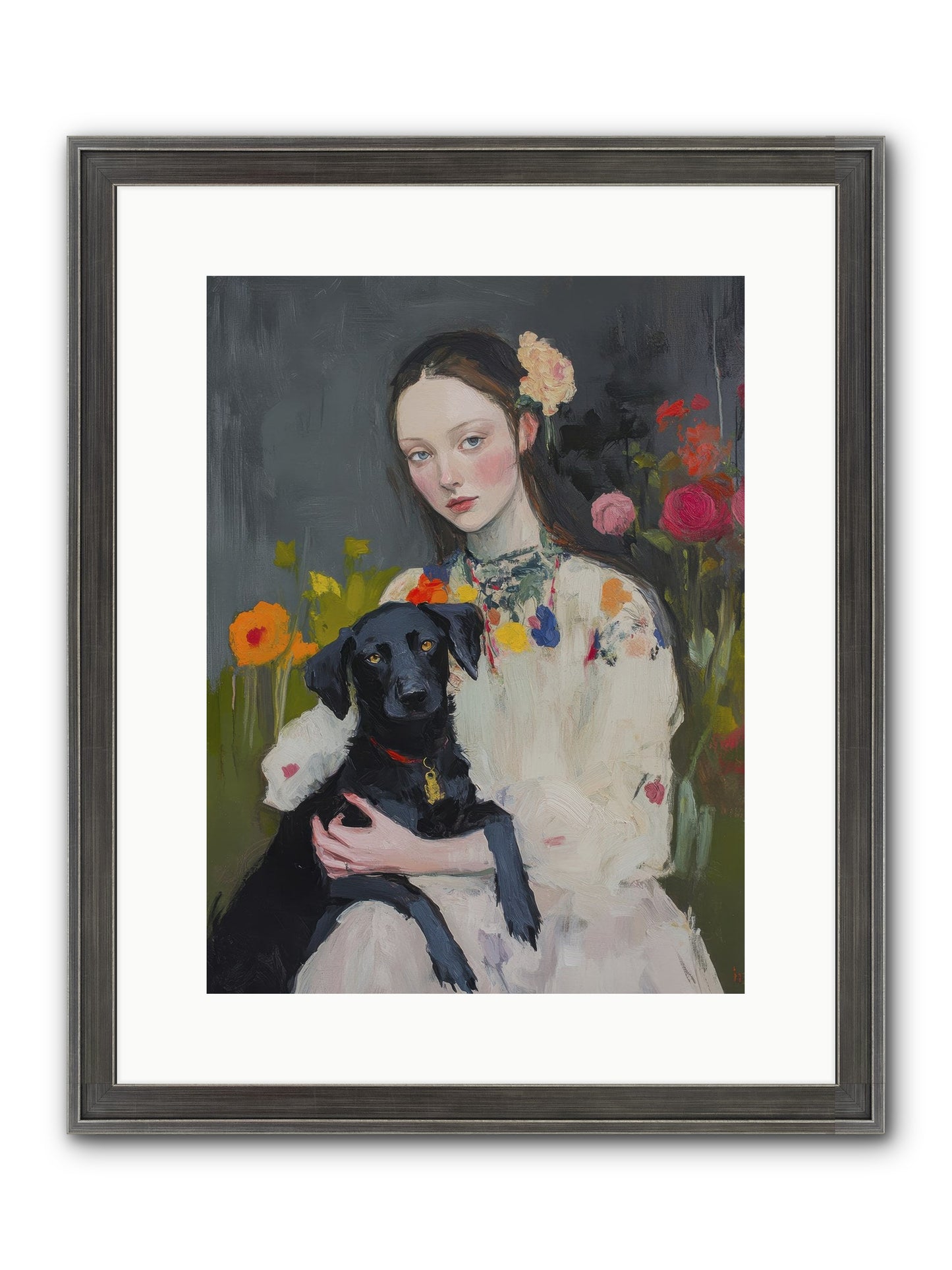 Emperor Of Love Framed Print - Slimwoods Black/Silver 12x16