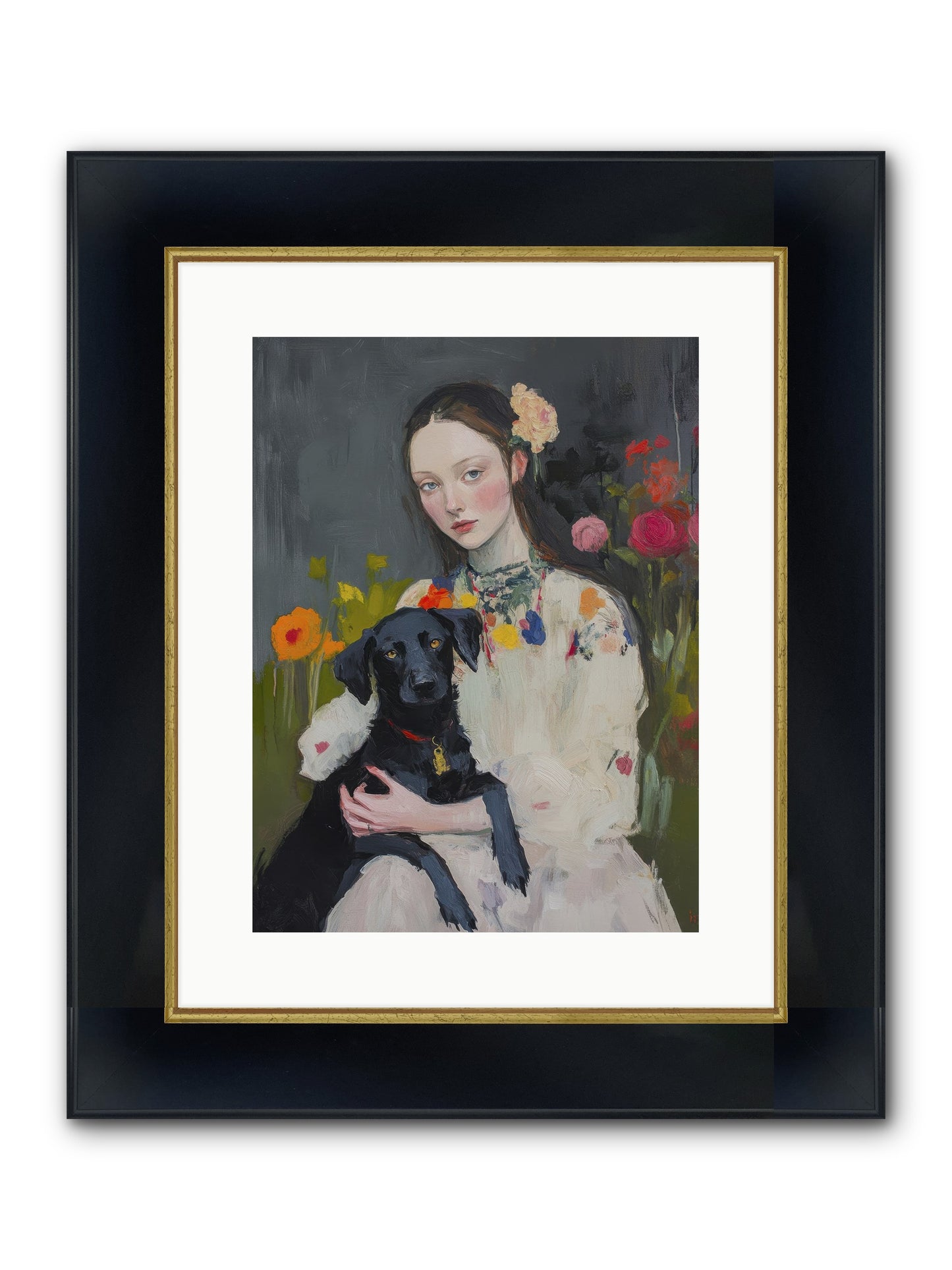 Emperor Of Love Framed Print - Wide Black w/Gold 12x16