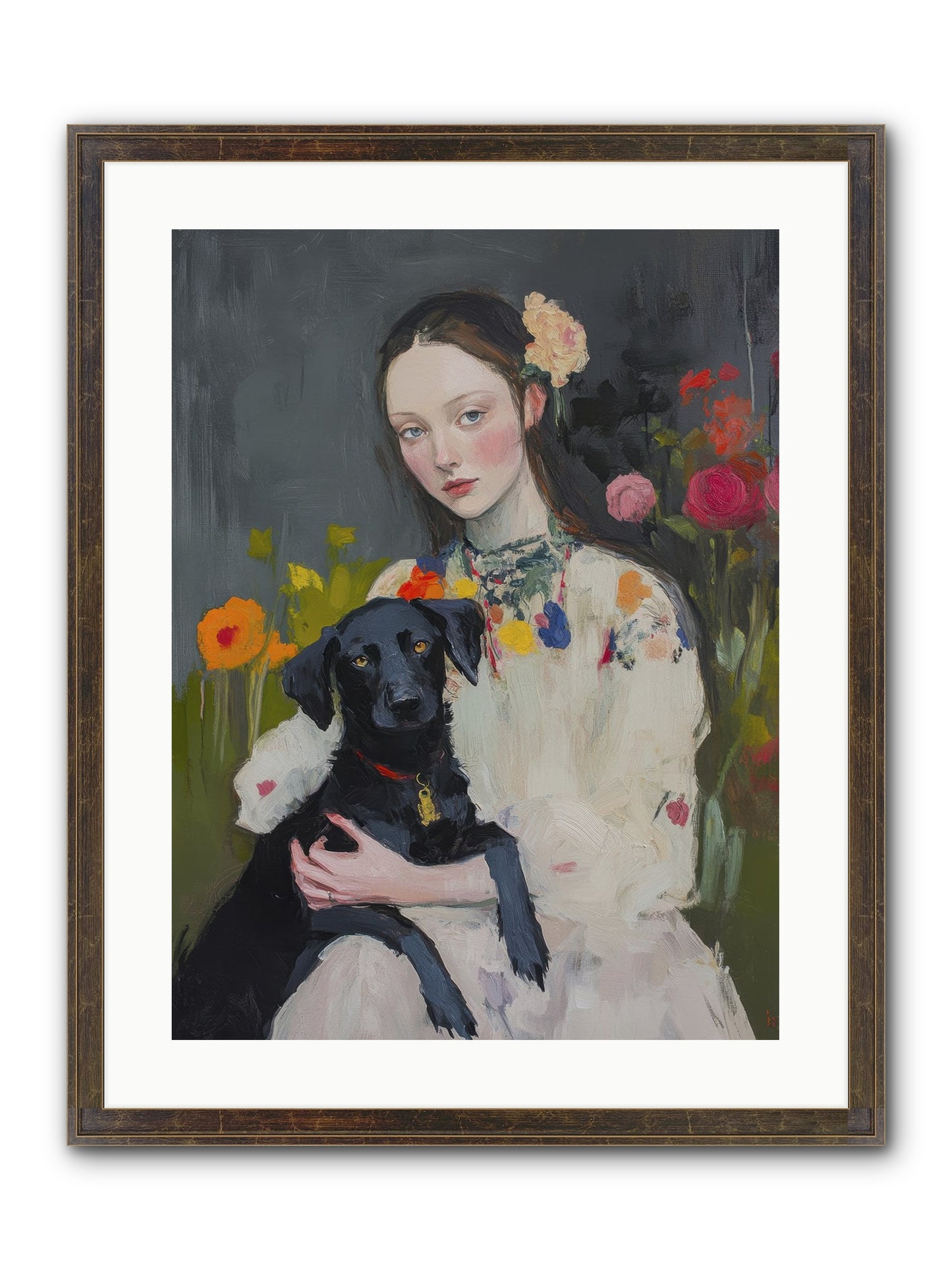 Emperor Of Love Framed Print - Slimwoods Black/Gold 18x24