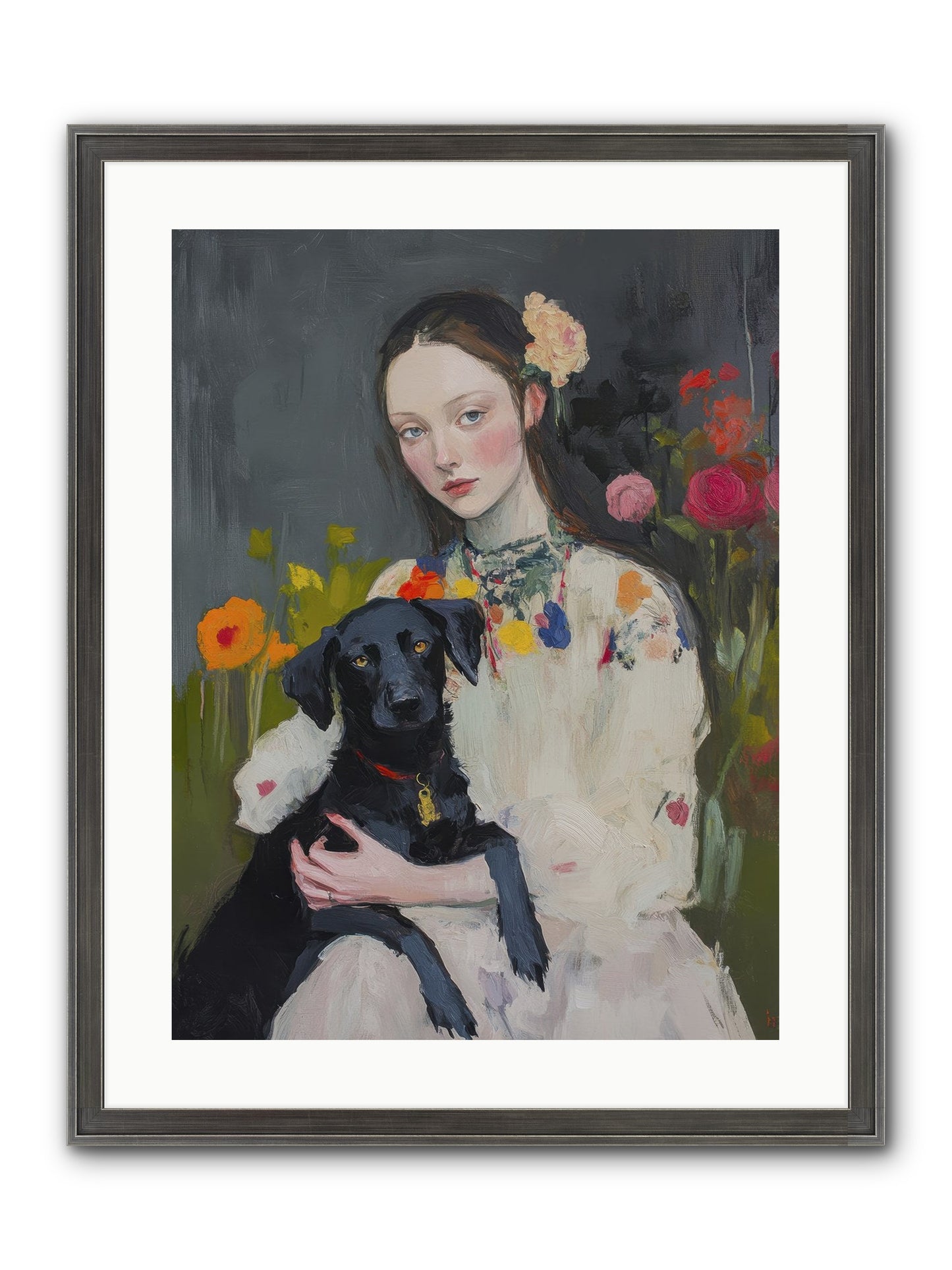 Emperor Of Love Framed Print - Slimwoods Black/Silver 18x24