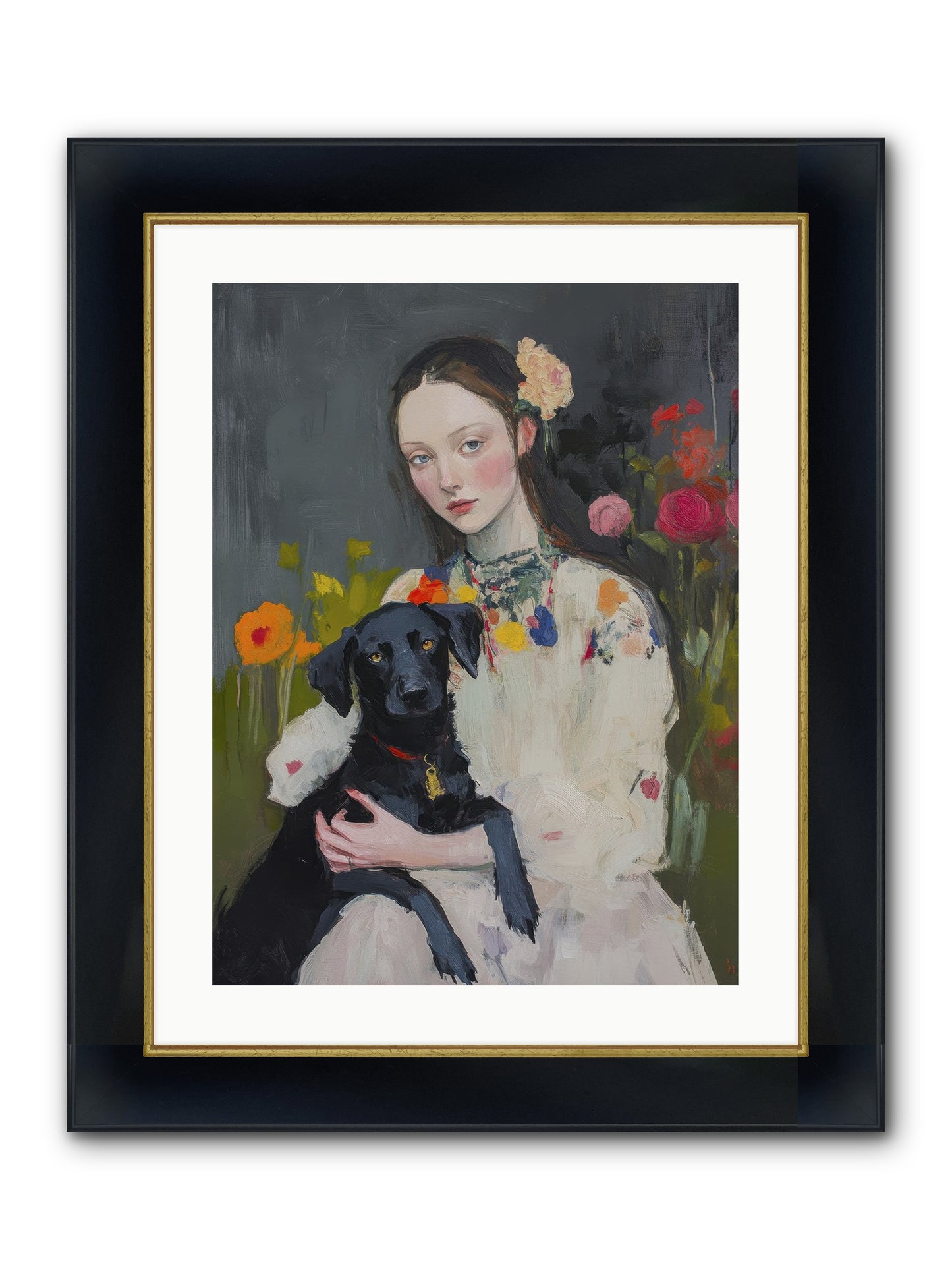 Emperor Of Love Framed Print - Wide Black w/Gold 18x24