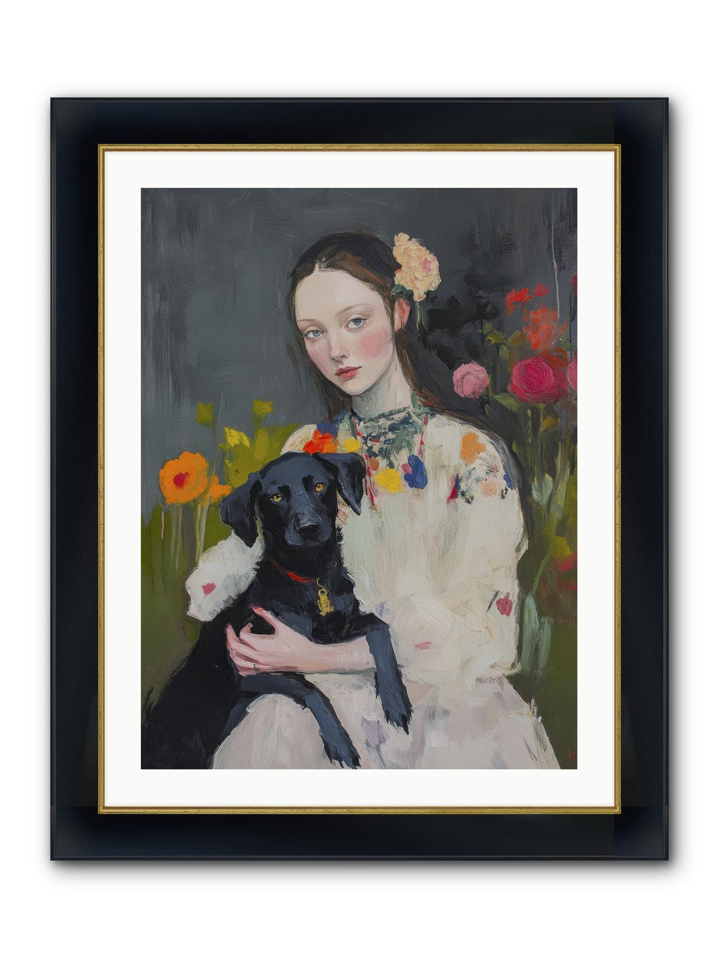 Emperor Of Love Framed Print - Wide Black w/Gold 24x32
