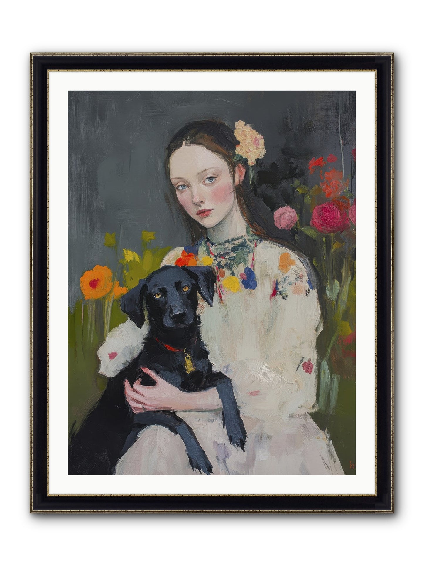 Emperor Of Love Framed Print - Black & Gold 30x40