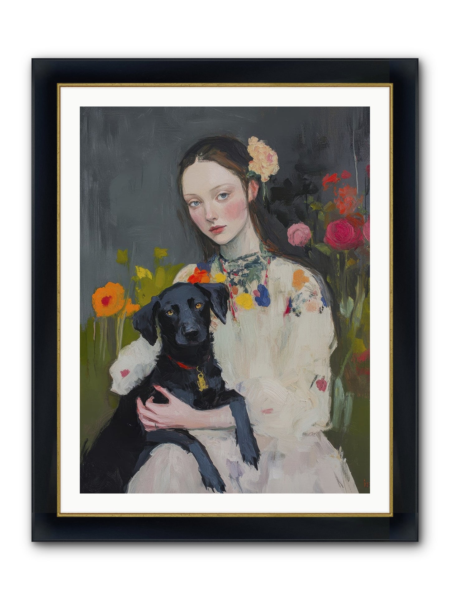 Emperor Of Love Framed Print - Wide Black w/Gold 30x40