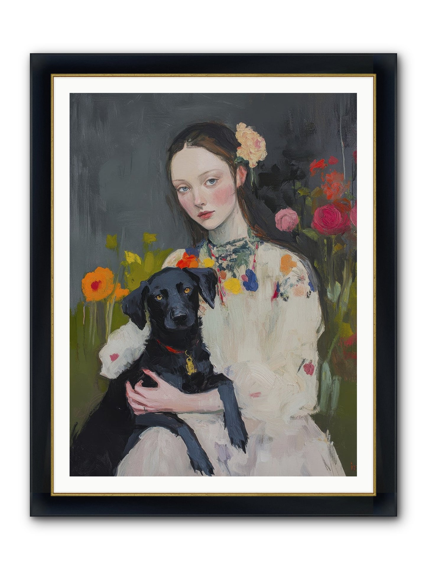 Emperor Of Love Framed Print - Wide Black w/Gold 36x48